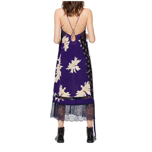 ZADIG & VOLTAIRE ROSES BLOSSOM SILK DRESS - Picture 2 of 9